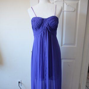 Hailey Adrianna Papell Purple Sweetheart Neckline
